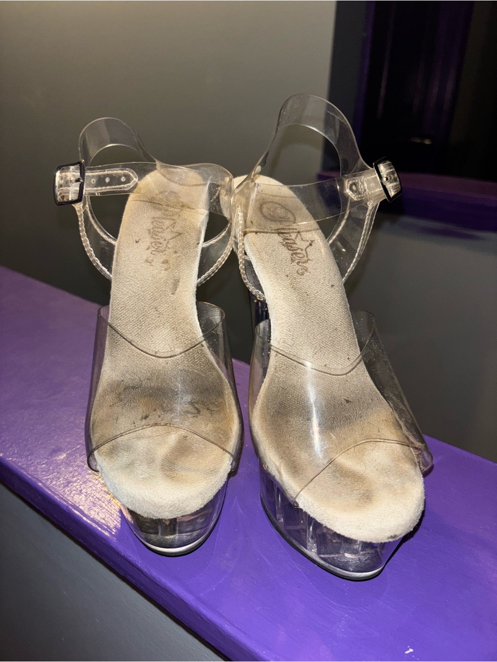 Well worn pleaser heels